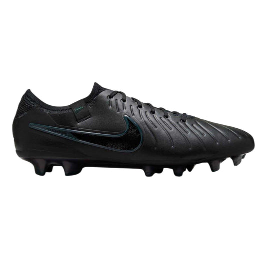 Black-Green - Front - Nike Unisex Adult Tiempo Legend 10 Elite Firm Ground Football Boots