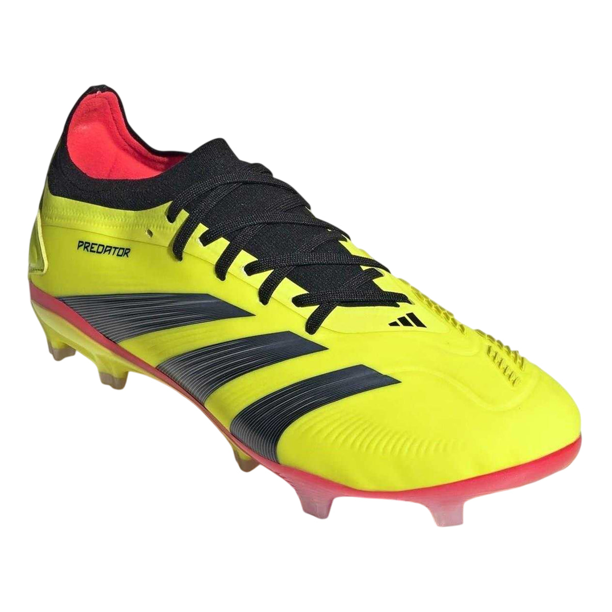 Yellow-Black-Red - Pack Shot - Adidas Mens Predator 24 Pro Firm Ground Football Boots
