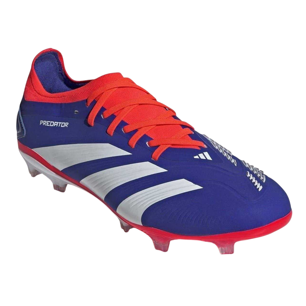 Blue-White-Red - Pack Shot - Adidas Mens Predator 24 Pro Firm Ground Football Boots