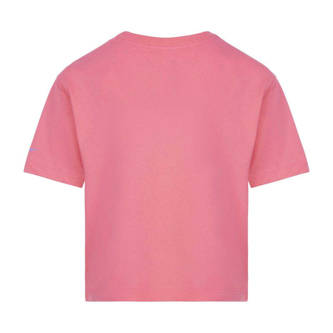 Pink - Back - Nike Girls Swoosh Varsity T-Shirt