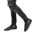 White-Black - Lifestyle - Lavair Mens Solus 2.0 Italian Leather Trainers