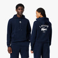 Blue - Side - Lacoste Unisex Adult Back Print Hoodie