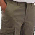 Khaki - Side - Timberland Mens Twill Cargo Shorts