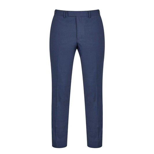 Navy - Front - Mayfair Mens Wilder Tailored Suit Trousers