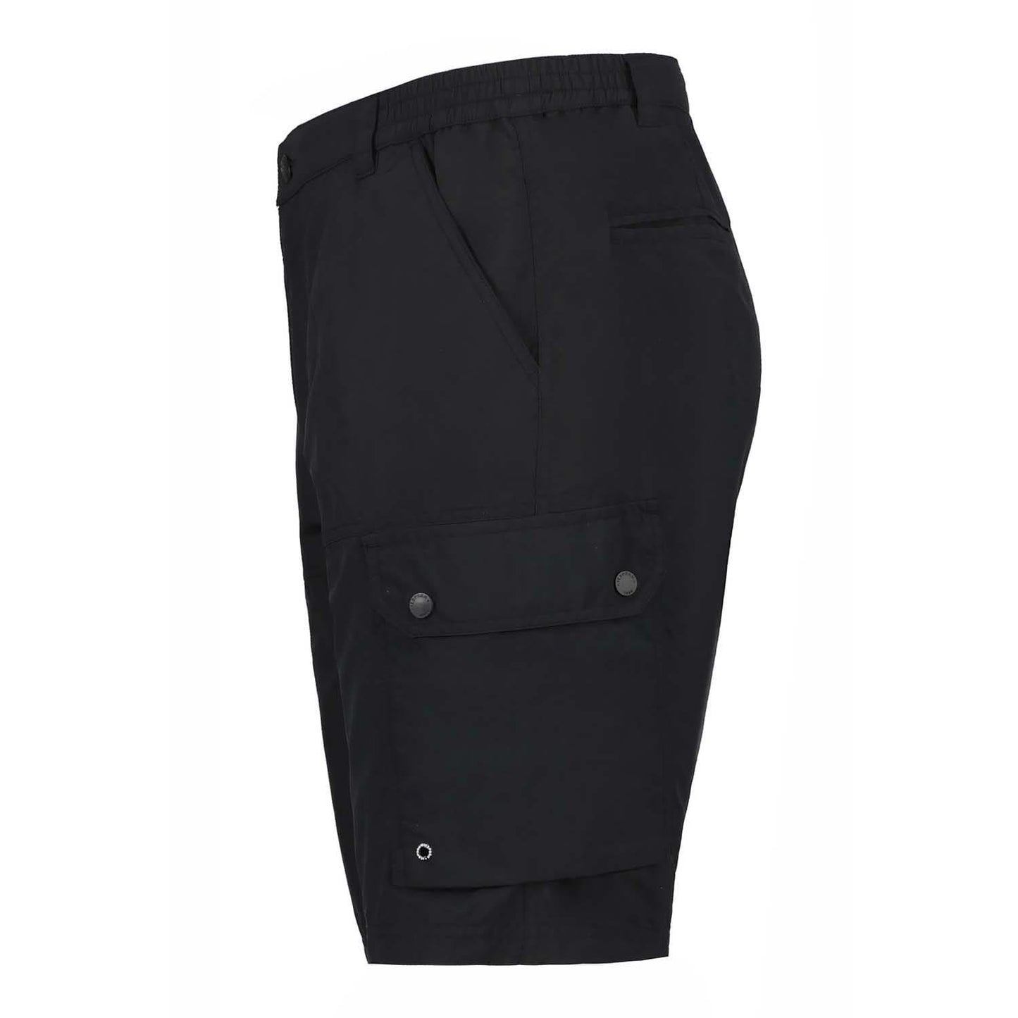 Black - Side - Icepeak Mens Anzio Walking Shorts
