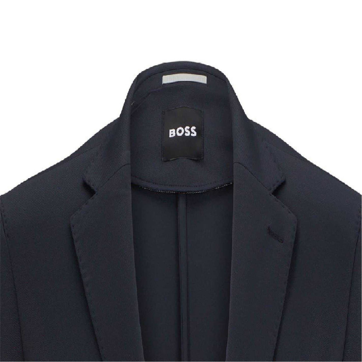 Dark Blue - Back - Boss Mens Hanry Structured Tailored Jacket