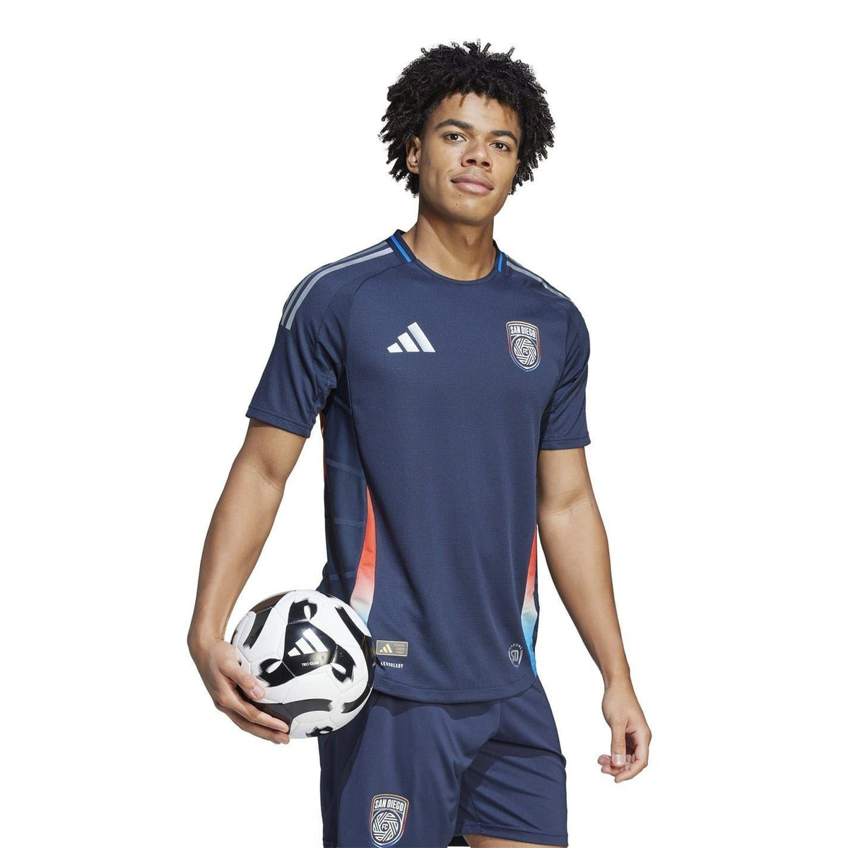 Night Navy - Pack Shot - Adidas Mens San Diego 25 Football Shirt