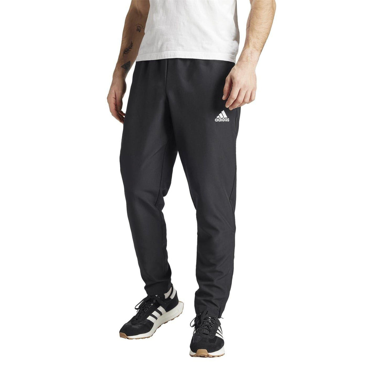 Black - Pack Shot - Adidas Mens ENT22 Relaxed Fit Pullover Hoodie