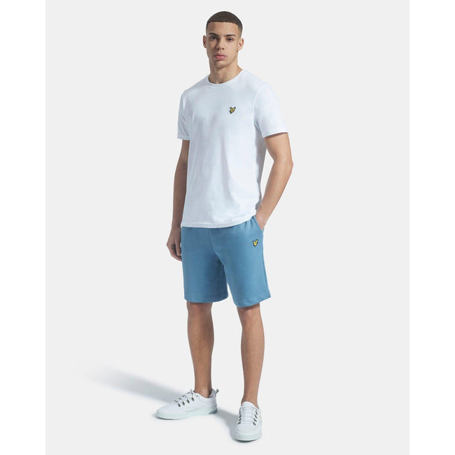 Blue - Close up - Lyle & Scott Mens Sweat Shorts