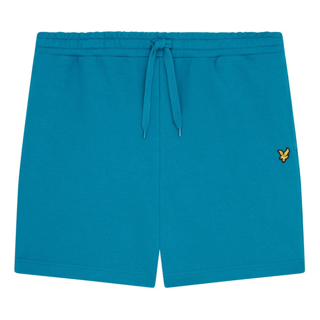 Ocean Blue - Side - Lyle & Scott Mens Sweat Shorts