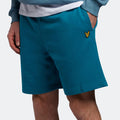 Ocean Blue - Pack Shot - Lyle & Scott Mens Sweat Shorts