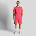 Pink - Front - Lyle & Scott Mens Sweat Shorts