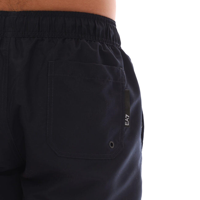 Navy - Lifestyle - Emporio Armani Mens Logo Taped Swim Shorts