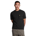 Black - Lifestyle - Lyle & Scott Mens Woven Pocket T-Shirt
