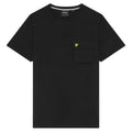 Black - Front - Lyle & Scott Mens Woven Pocket T-Shirt