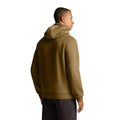Olive - Back - Lyle & Scott Mens Racked Raglan Hoodie