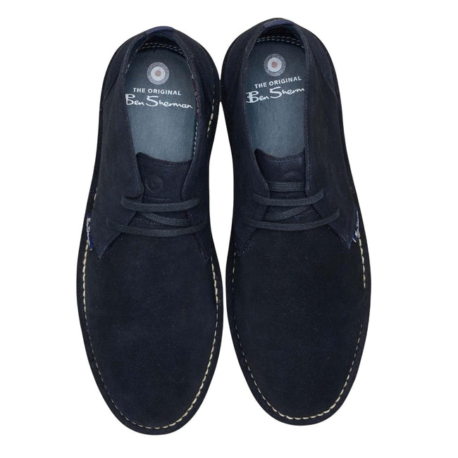 Navy - Lifestyle - Ben Sherman Mens Hemmings Suede Desert Boots