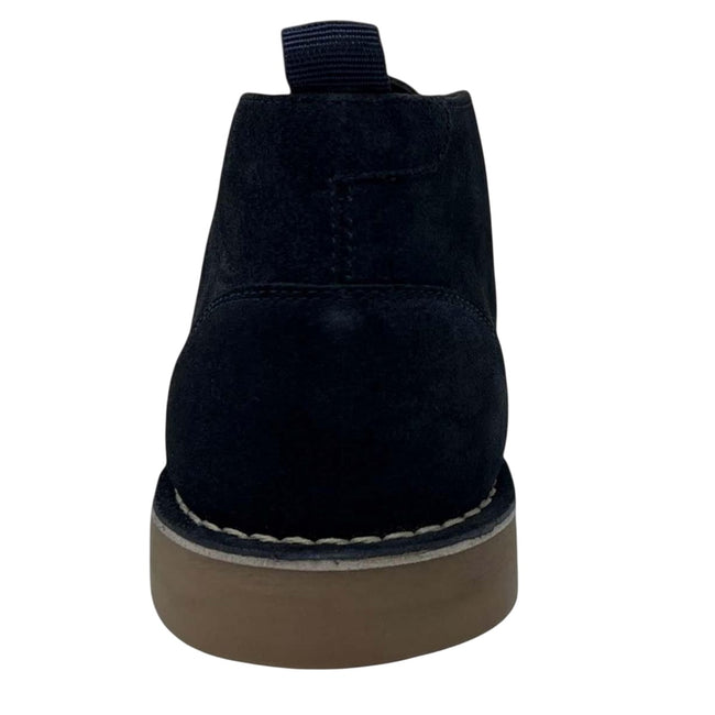 Navy - Back - Ben Sherman Mens Hemmings Suede Desert Boots