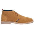 Tan - Side - Ben Sherman Mens Hemmings Suede Desert Boots