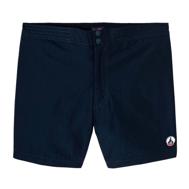 Navy - Front - Jott Mens Deauville Plain Swim Shorts
