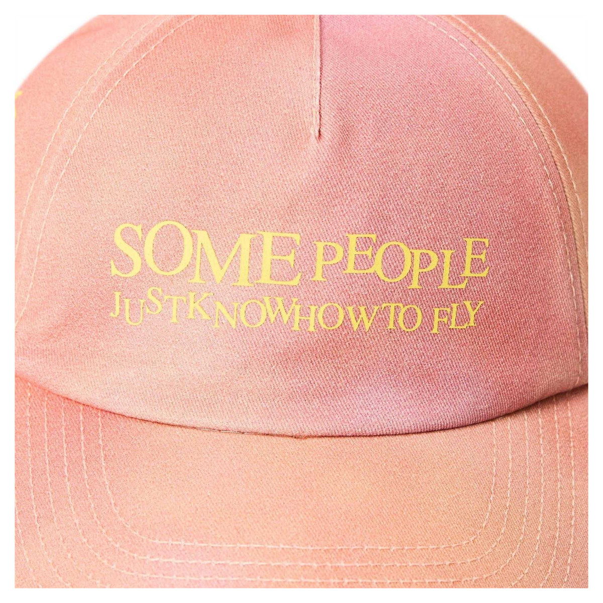 Orange - Side - Palm Angels Mens Hi Ibiza Baseball Cap