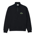 Black - Front - Lacoste Unisex Adult Quarter Zip Loose Sweatshirt