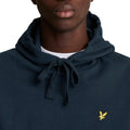 Navy - Side - Lyle & Scott Mens Interlock Hoodie