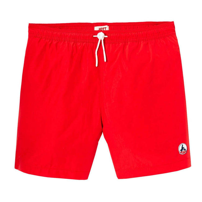 Red - Front - Jott Mens Biarritz Swim Shorts