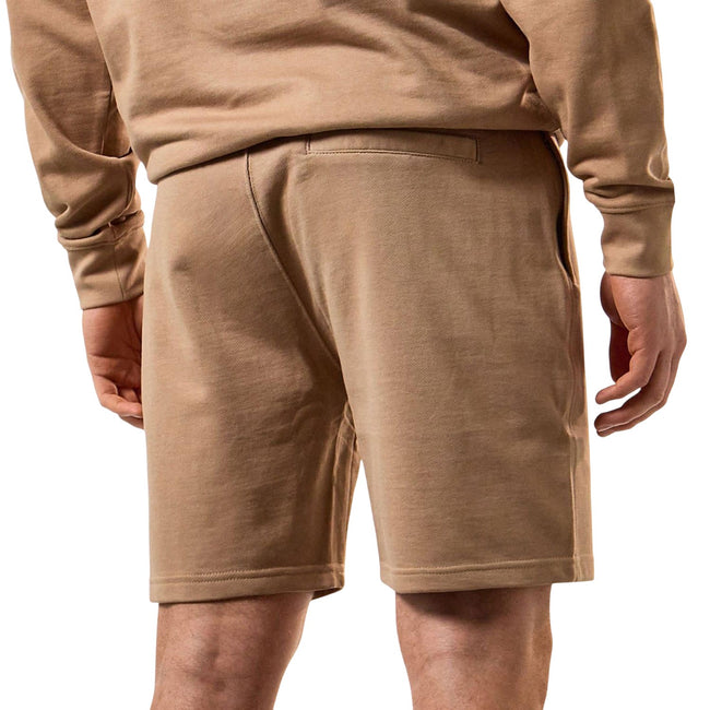 Cognac - Back - Weekend Offender Mens Lerena Fleece Shorts