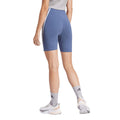 Blue - Back - Adidas Womens-Ladies Future Icons 3 Stripes Biker Shorts