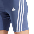 Blue - Lifestyle - Adidas Womens-Ladies Future Icons 3 Stripes Biker Shorts