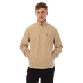 Beige - Front - Lyle & Scott Mens Quarter Zip Fleece