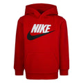 Red-Black - Front - Nike Childrens-Kids Club HBR Pull Over Hoodie