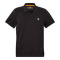 Black - Front - Timberland Mens Oyster River Logo Short-Sleeved Polo Shirt