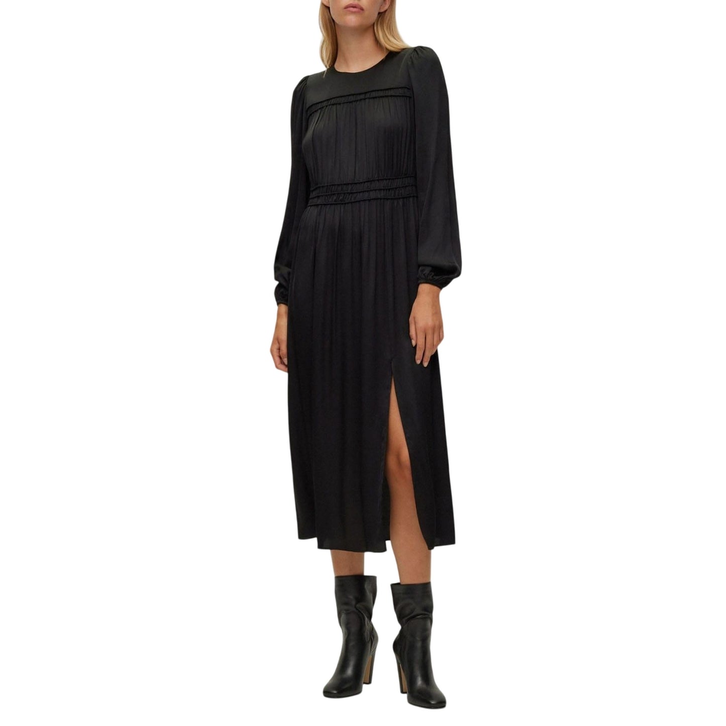 Black - Lifestyle - Boss Womens-Ladies C_Dilli Midi Dress
