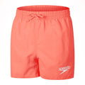 Red - Front - Speedo Boys Essential Swim Shorts