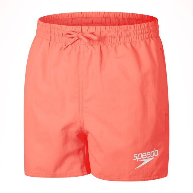 Red - Front - Speedo Boys Essential Swim Shorts