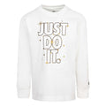 Cream - Front - Nike Childrens-Kids Shine Long-Sleeved T-Shirt