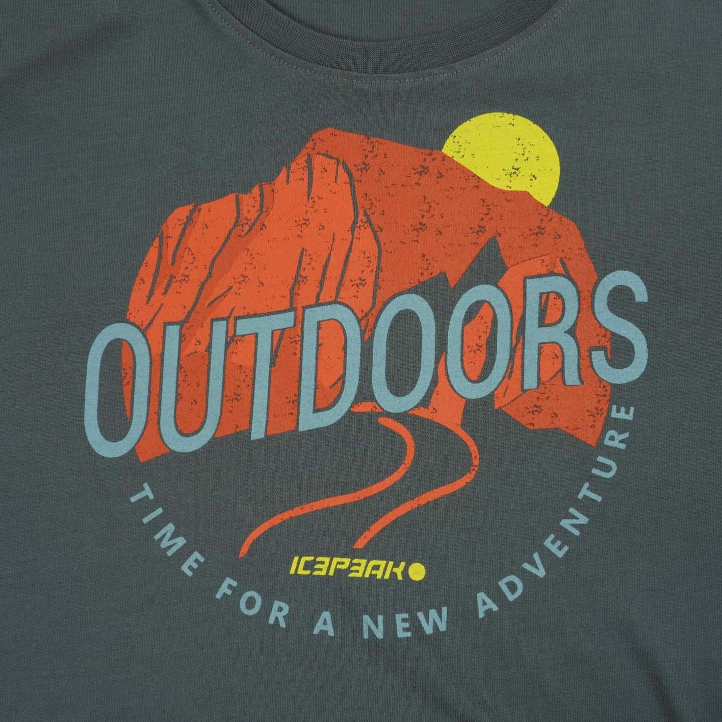 Green - Side - Icepeak Mens Beeville Performance T-Shirt