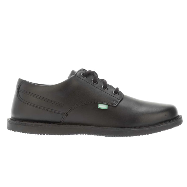 Black - Side - Kickers Childrens-Kids Kopi Leather Derby Shoes