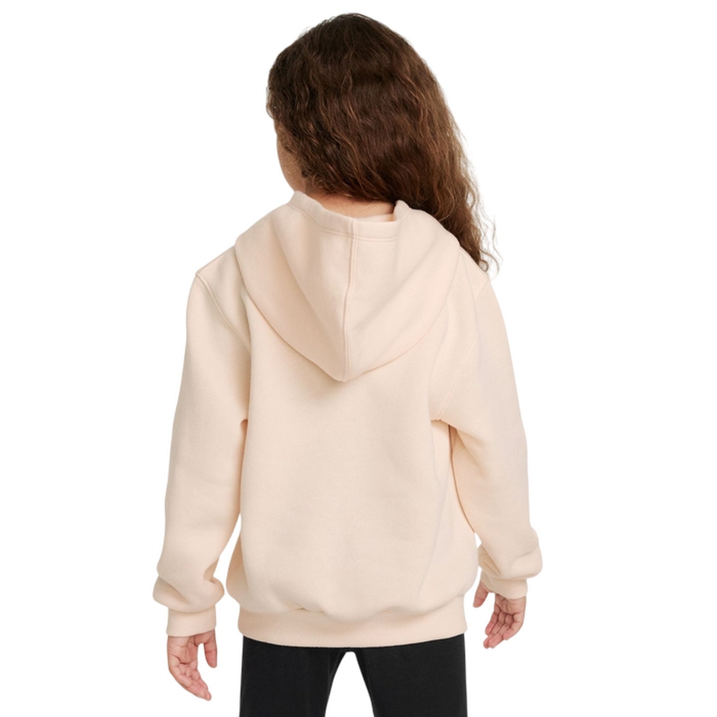 Cream - Pack Shot - Nike Childrens-Kids Home Swoosh Hoodie