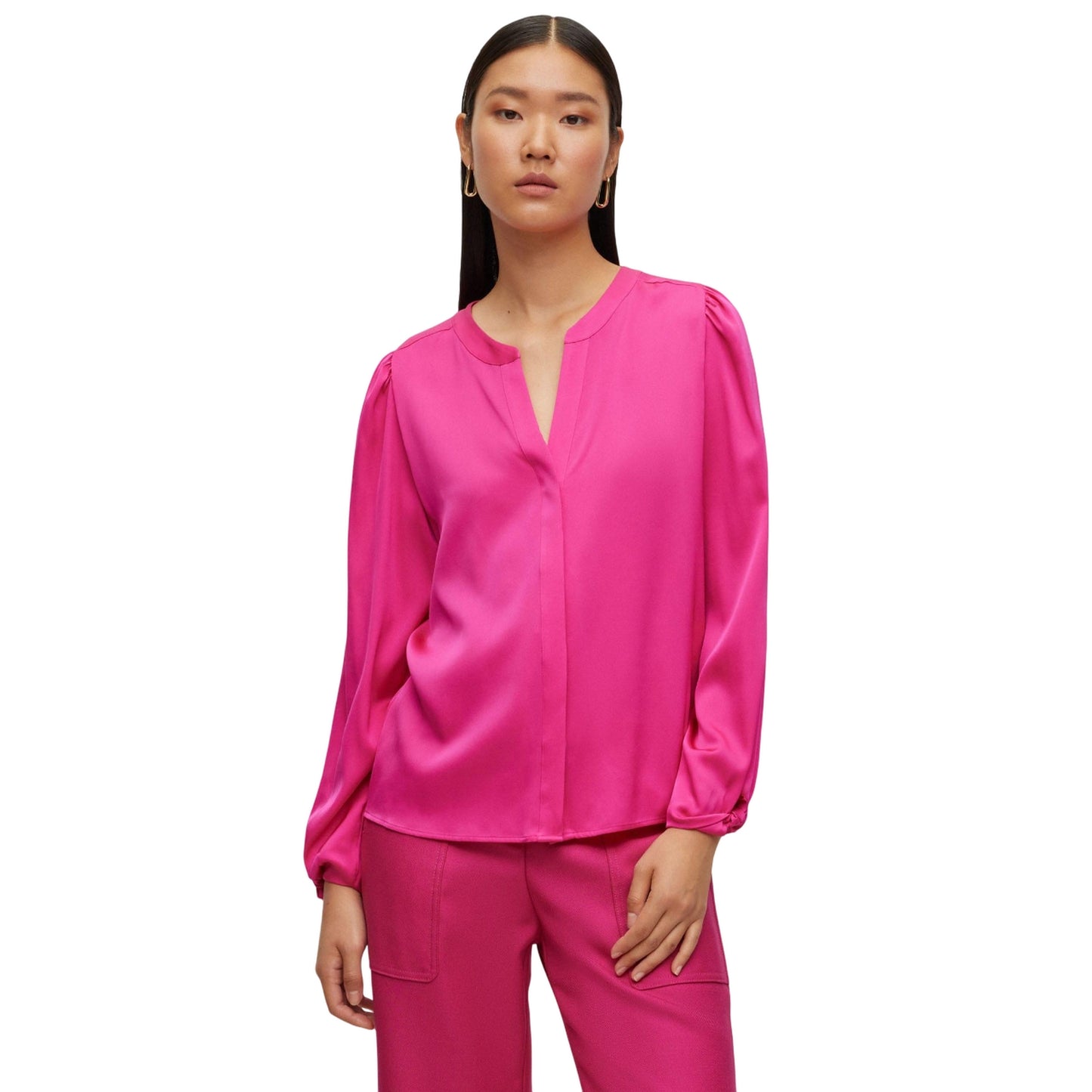 Pink - Lifestyle - Boss Womens-Ladies Biralana Blouse