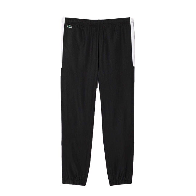 Black-White - Front - Lacoste Mens Sport Jogging Bottoms