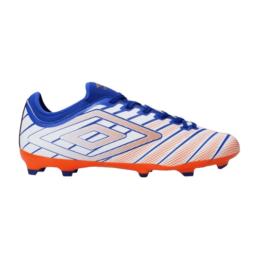 White-Orange - Front - Umbro Mens Velocita Elixir Club Firm Ground Football Boots