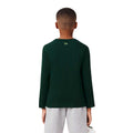 Green - Pack Shot - Lacoste Childrens-Kids Crocodile Print Heavy Cotton T-Shirt