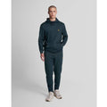 Dark Blue - Back - Lyle & Scott Mens Fly Fleece Hoodie