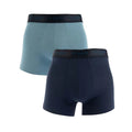 Blue Navy - Front - Ted Baker Mens Modal Boxer Shorts (Pack of 2)