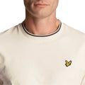 White-Grey - Side - Lyle & Scott Mens Tipped T-Shirt