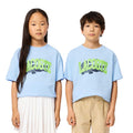 Light Blue - Pack Shot - Lacoste Childrens-Kids Logo Printed T-Shirt