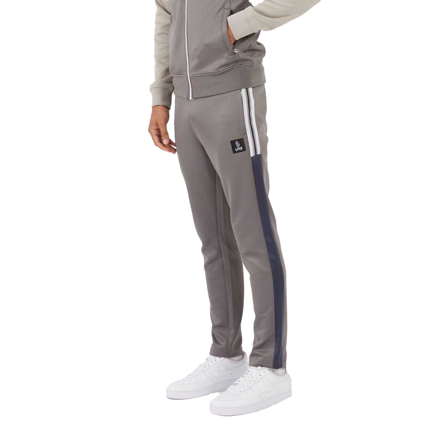 Grey - Side - Luke 1977 Mens Repeat Jogging Bottoms